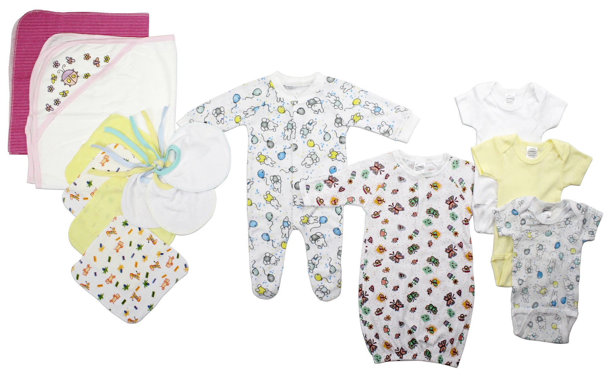 Newborn Baby Girls 14 Pc Layette Baby Shower Gift Set