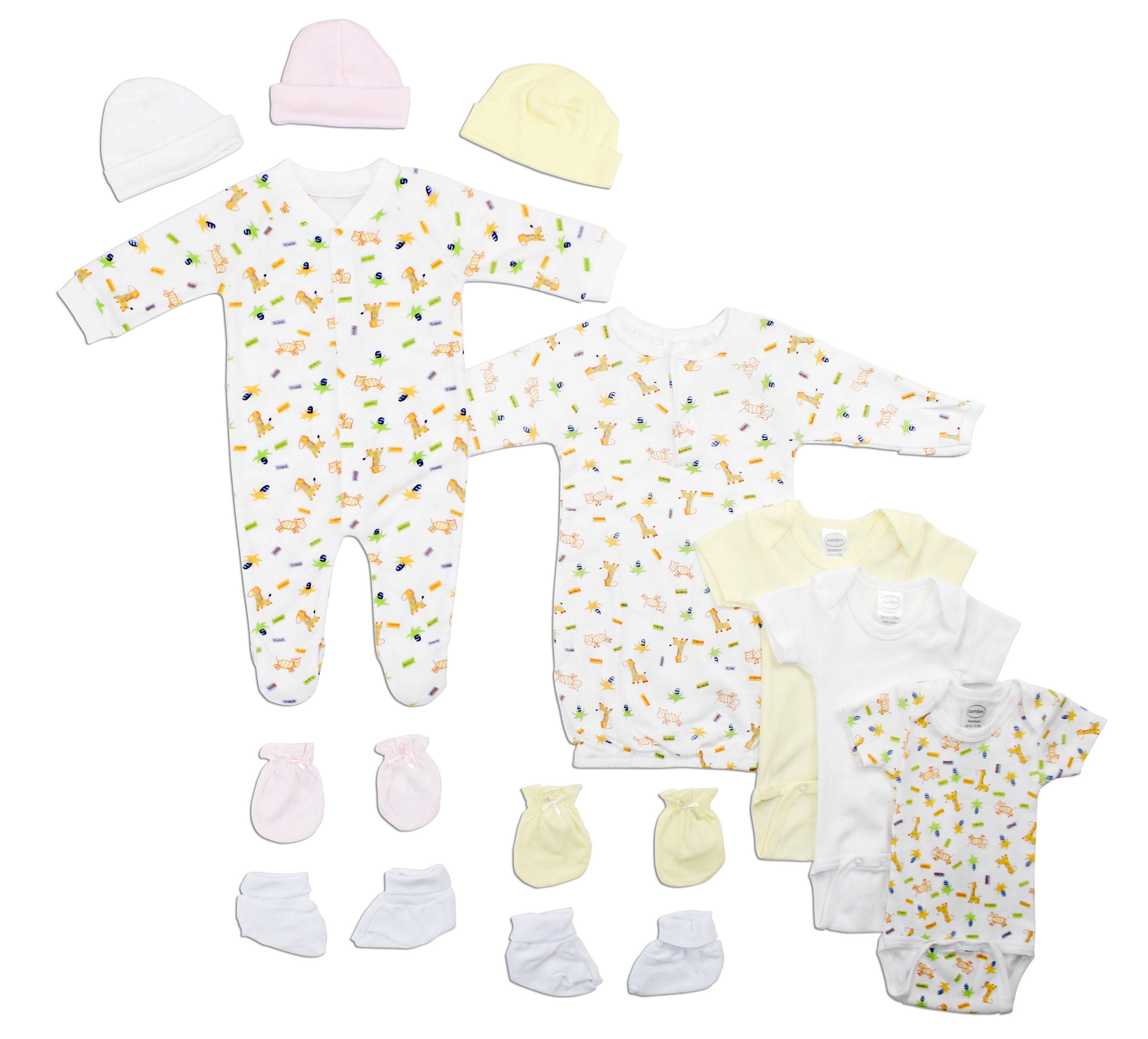 Newborn Baby Girls 12 Pc Layette Baby Shower Gift Set