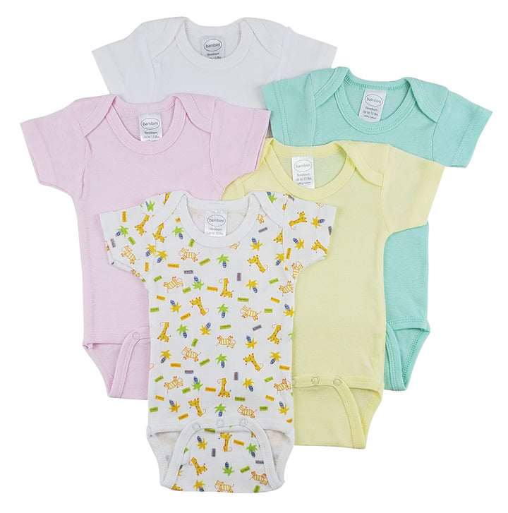 Short Sleeve One Piece 5 Pack