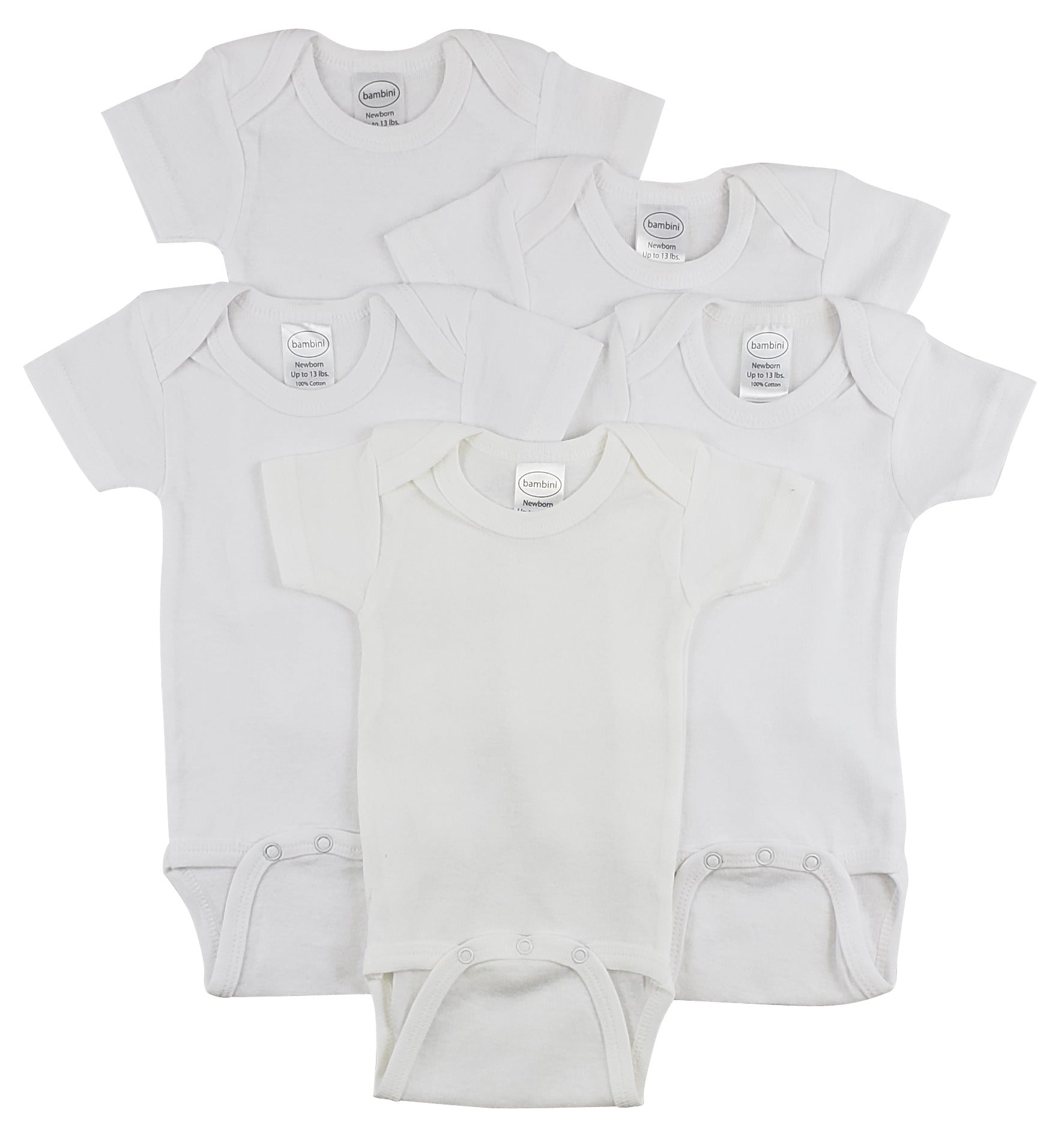 Short Sleeve One Piece 5 Pack