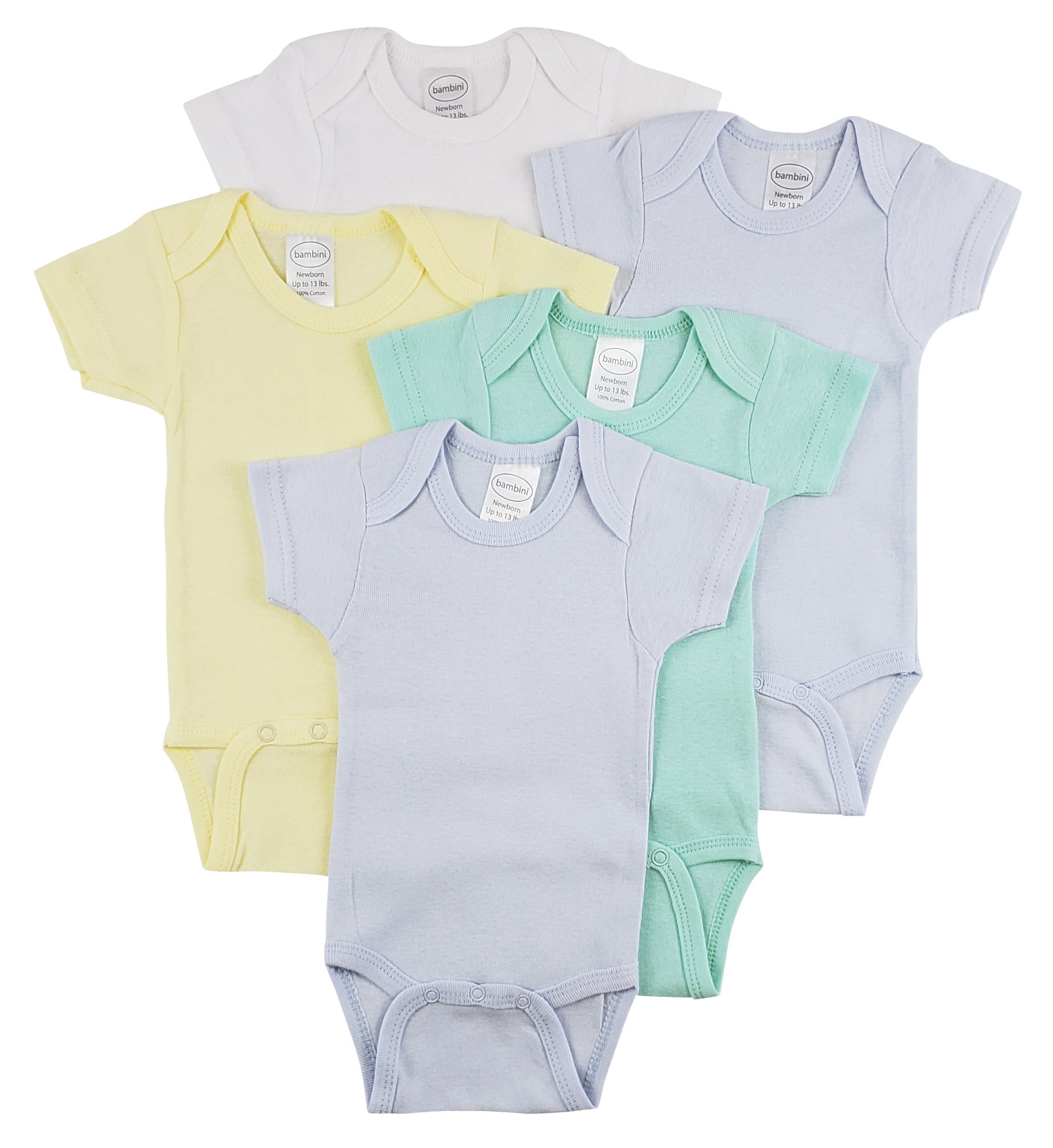 Short Sleeve One Piece 5 Pack