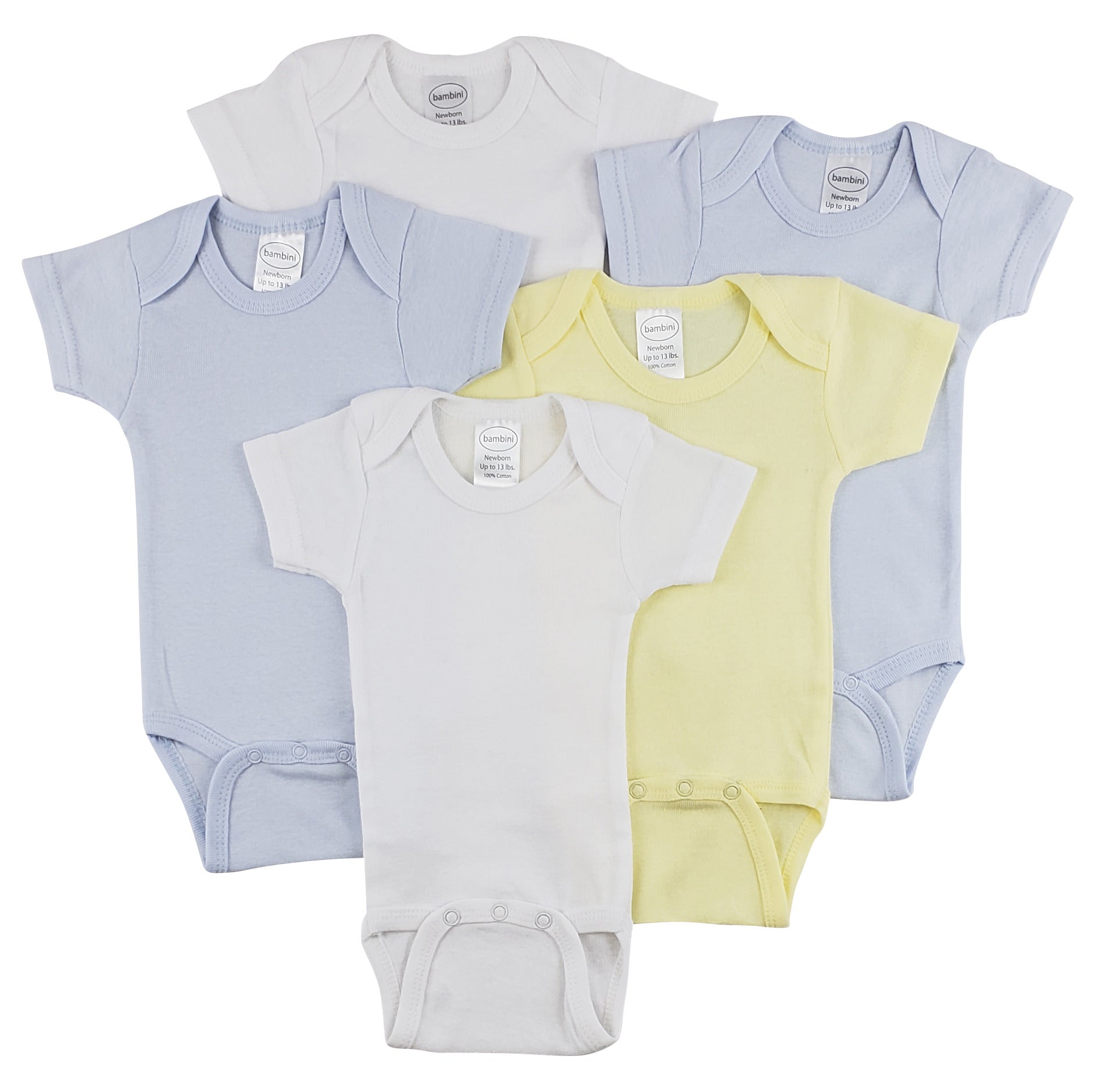 Short Sleeve One Piece 5 Pack