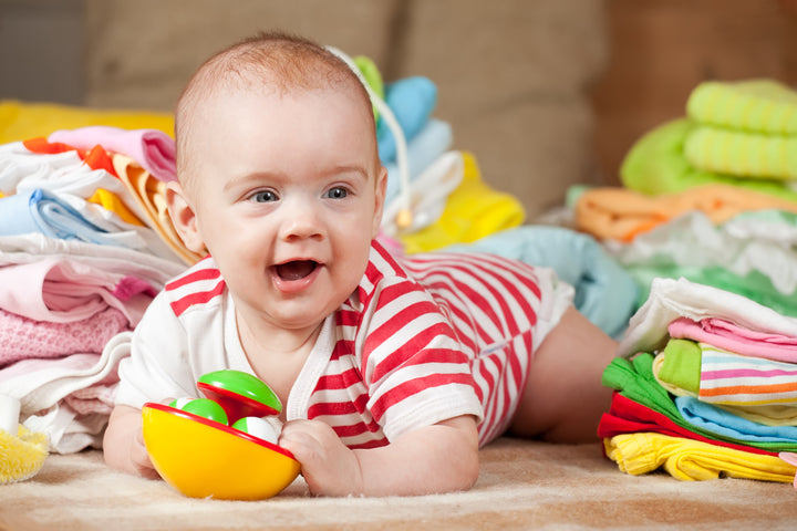 Print Infant Gown and Recieving Blanket