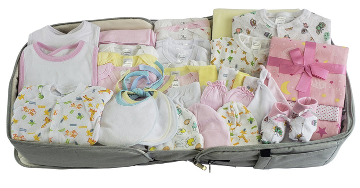 Boys 44 pc Baby Clothing Starter Set with Diaper Bag