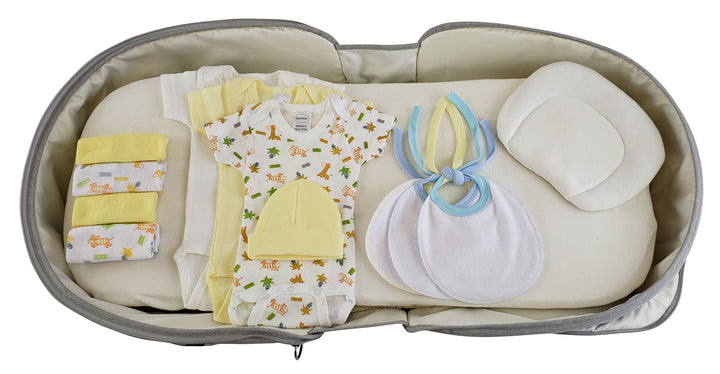 Boys 12 pc Baby Clothing Starter Set with Diaper Bag