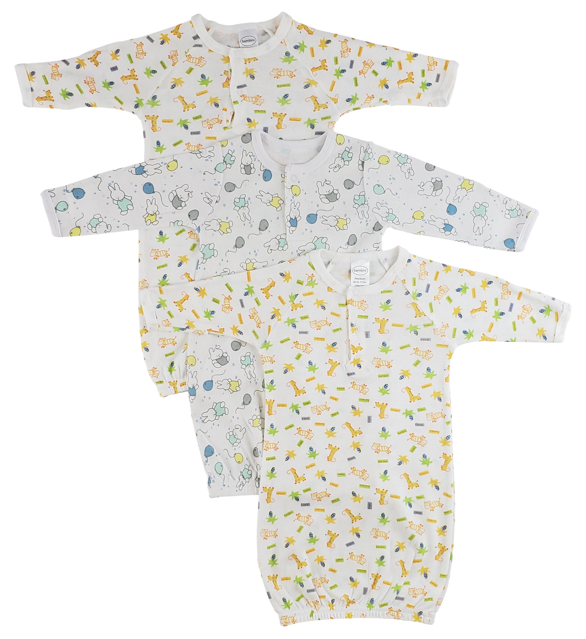 Infant Gowns - 3 Pack