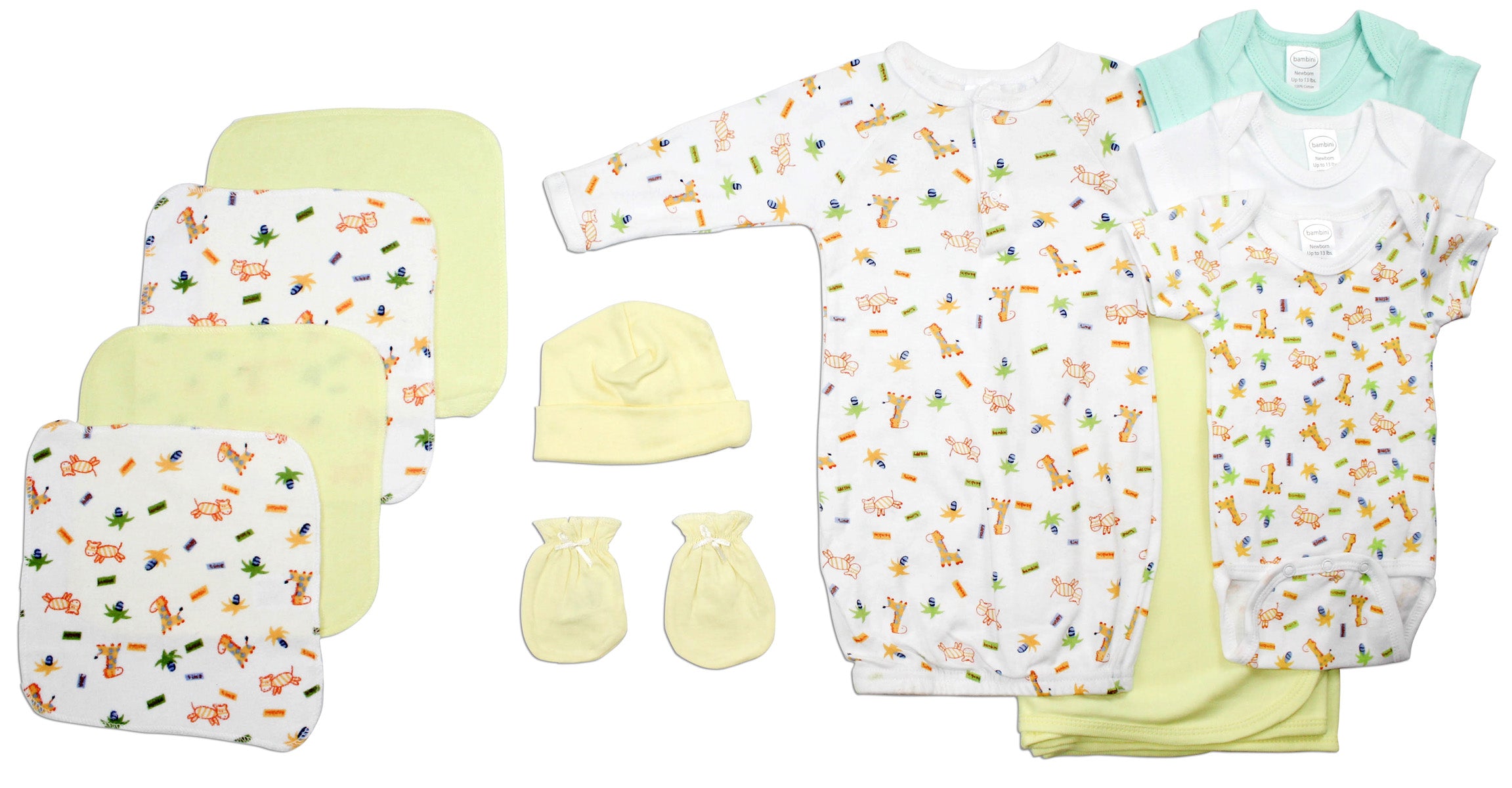 Unisex Newborn Baby 11 Pc Layette Baby Shower Gift Set