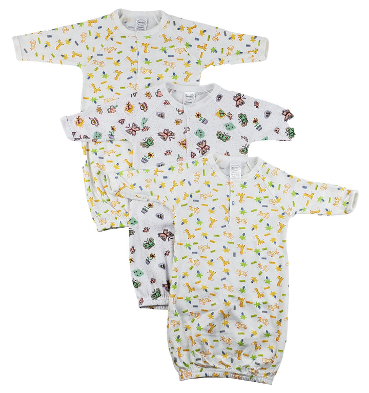 Infant Gowns - 3 Pack