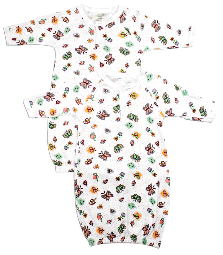 Printed Infant Gowns - 2 Pack