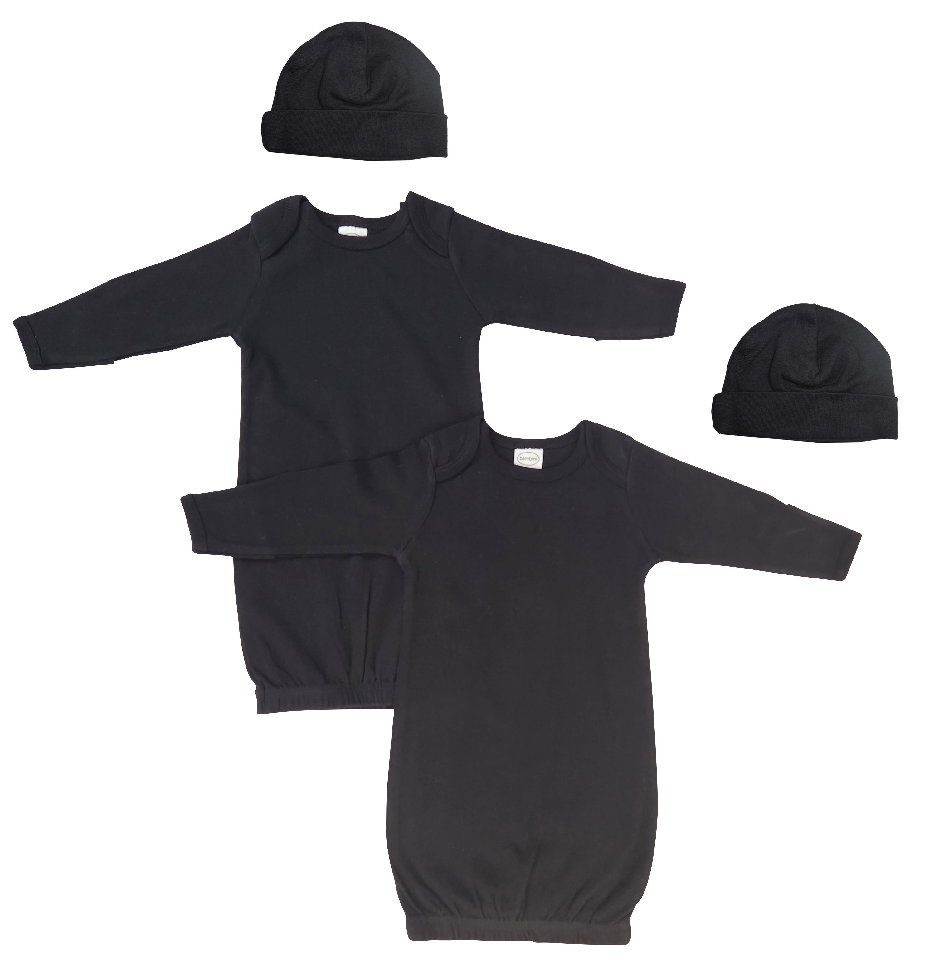 Unisex Newborn Baby 4 Piece Gown Set