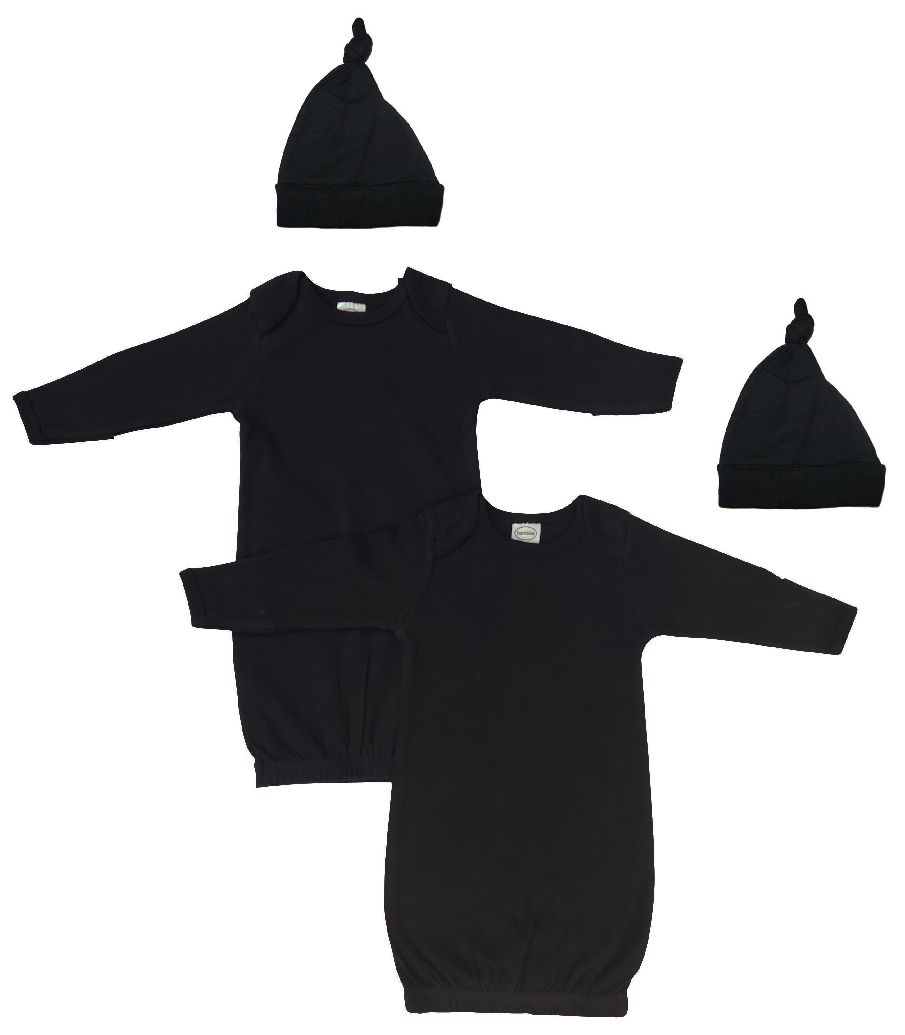 Unisex Newborn Baby 4 Piece Gown Set