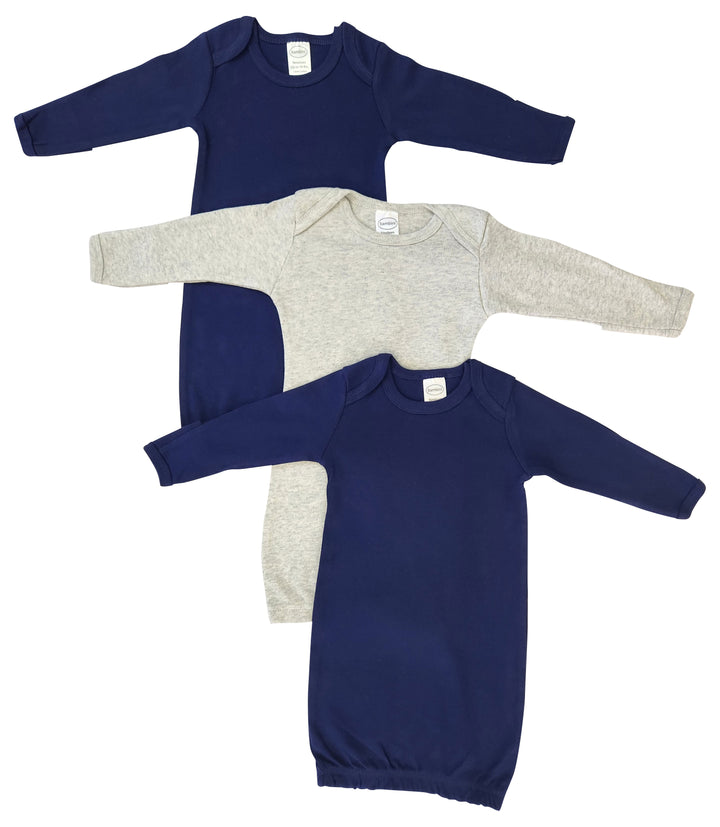 Unisex Newborn Baby 3 Piece Gown Set