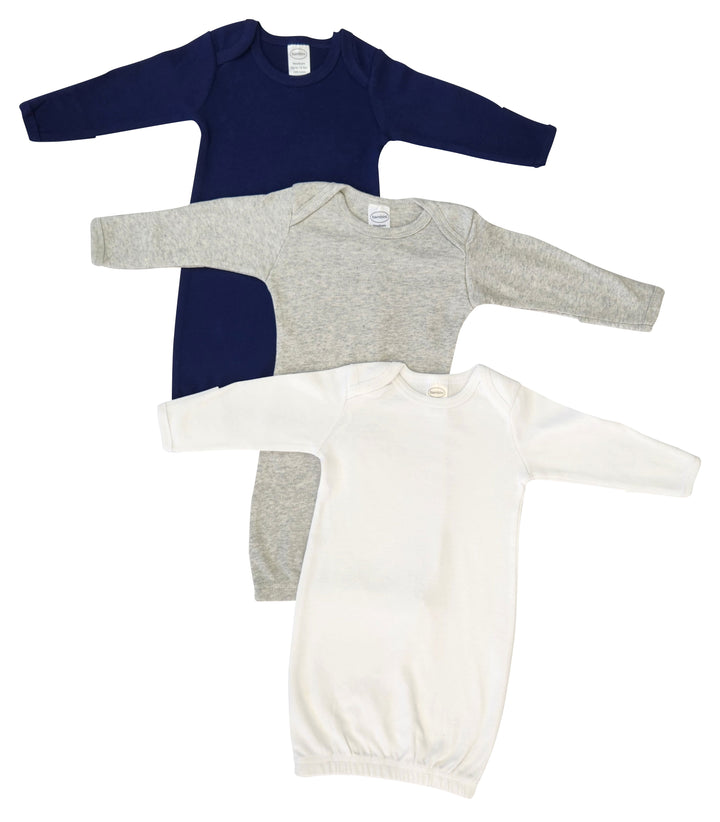 Unisex Newborn Baby 3 Piece Gown Set