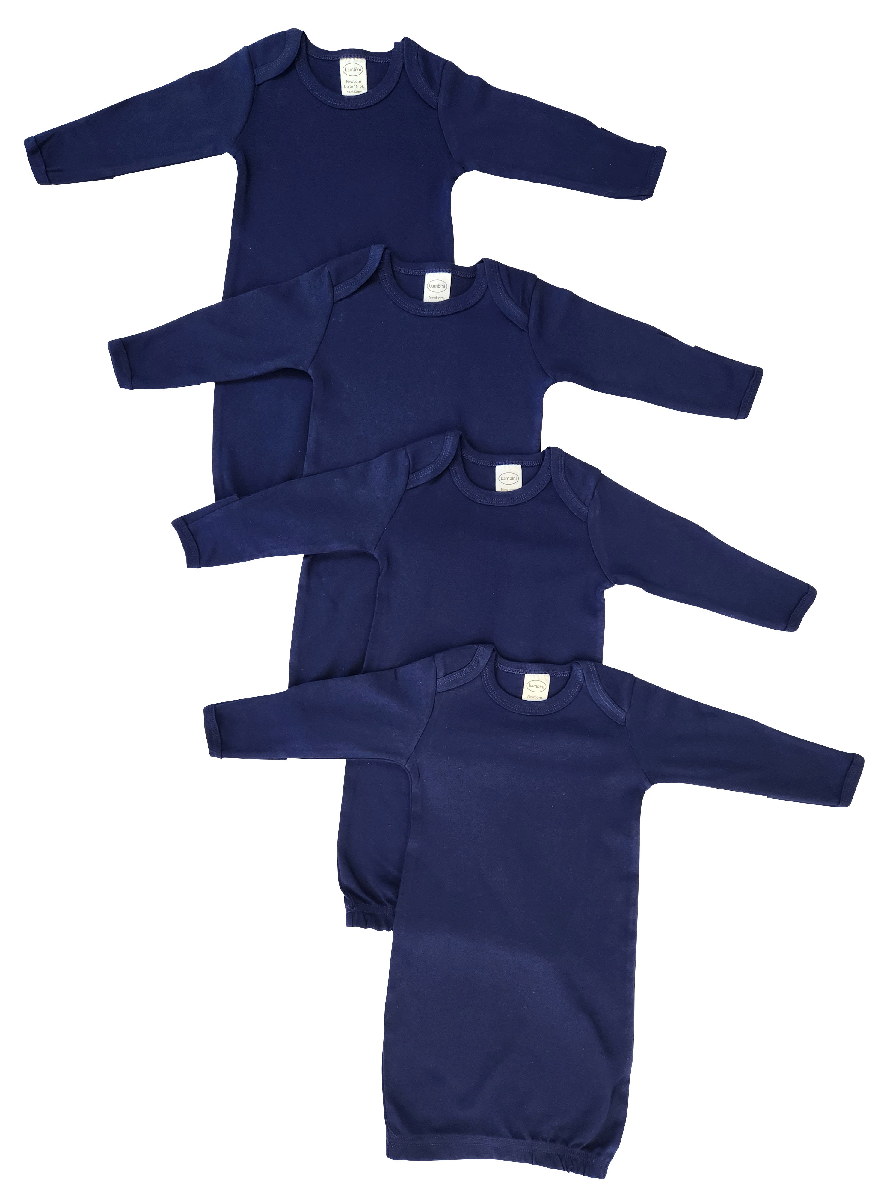 Unisex Newborn Baby 4 Piece Gown Set
